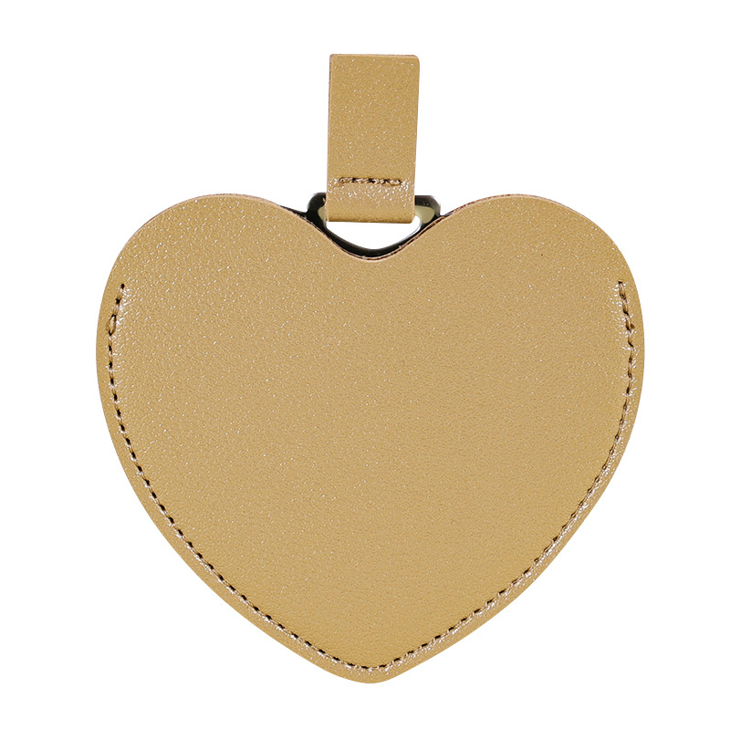 Stainless Steel Mini Mirror With PU Leather Cover