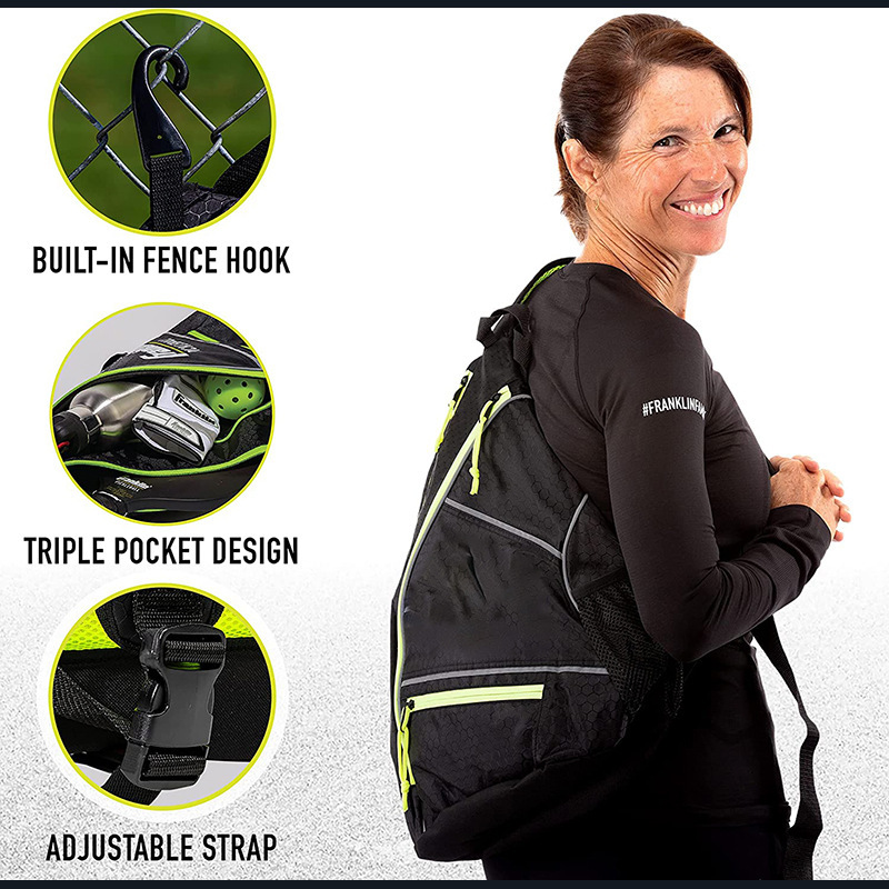 Sturdy Oxford Fabric Racket Bag For Sports Equipment