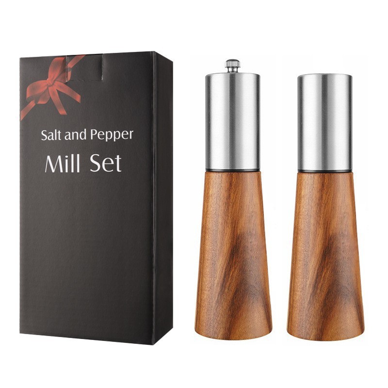 Wooden Salt And Pepper Mills With High Strength Ceramic Grinding Core