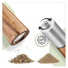 Wooden Salt And Pepper Mills With High Strength Ceramic Grinding Core
