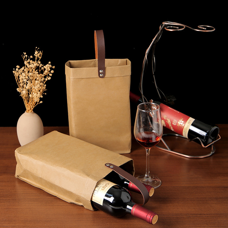 2 Pcs Wine Carrier Tote Bag