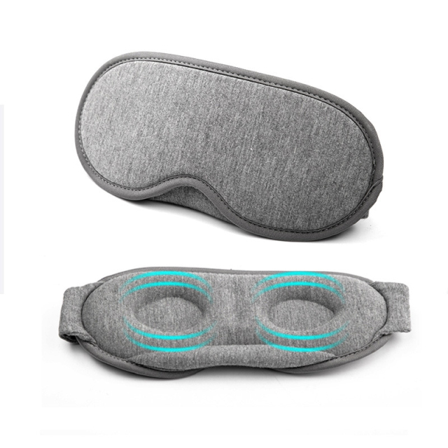 3D Contoured Cup Eye Mask With Storage Bag and Earplugs