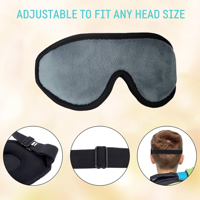 3D Memory Foam Contoured Eye Mask For Kids