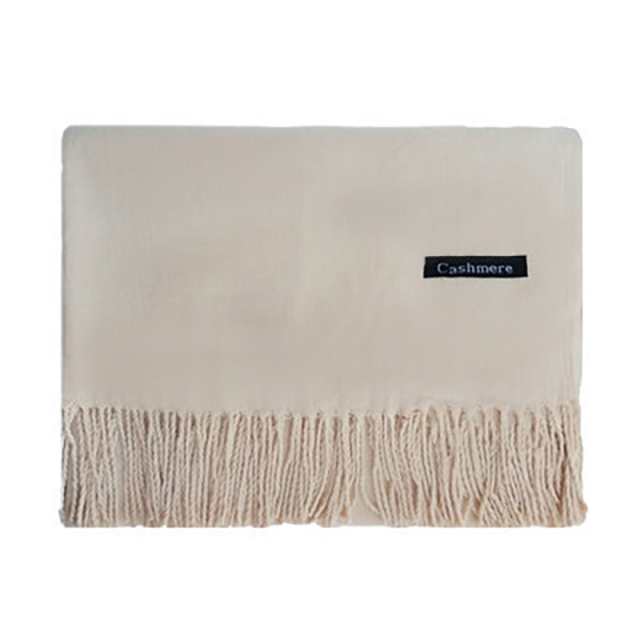 Acrylic Yarns Soft Scarves With Fringe