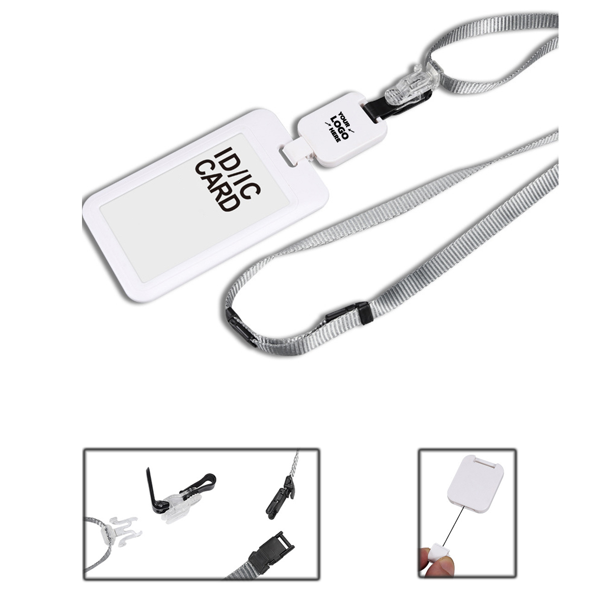Badge Holders with Adjustable Lanyards