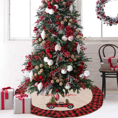 Burlap Christmas Tree Skirt