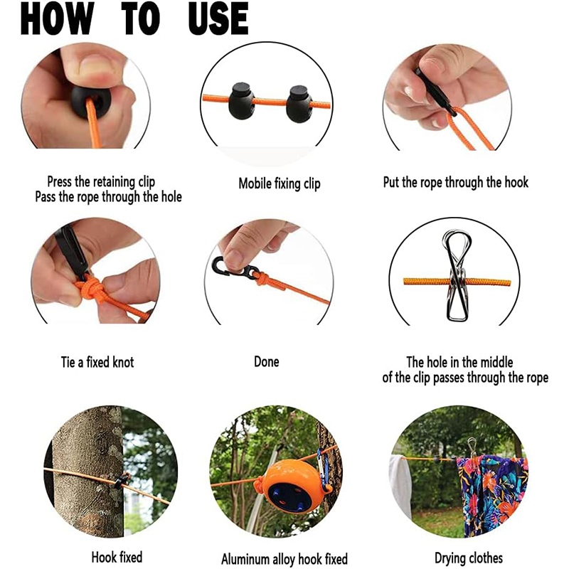 Camping Retractable Clothesline