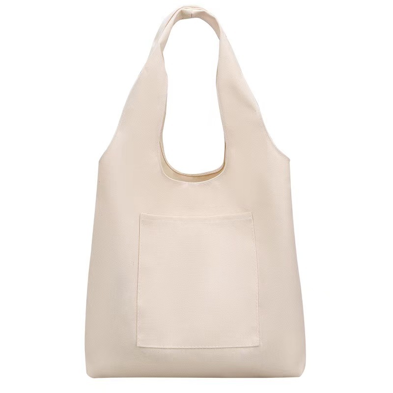 Canvas Tote Bag With Pockets