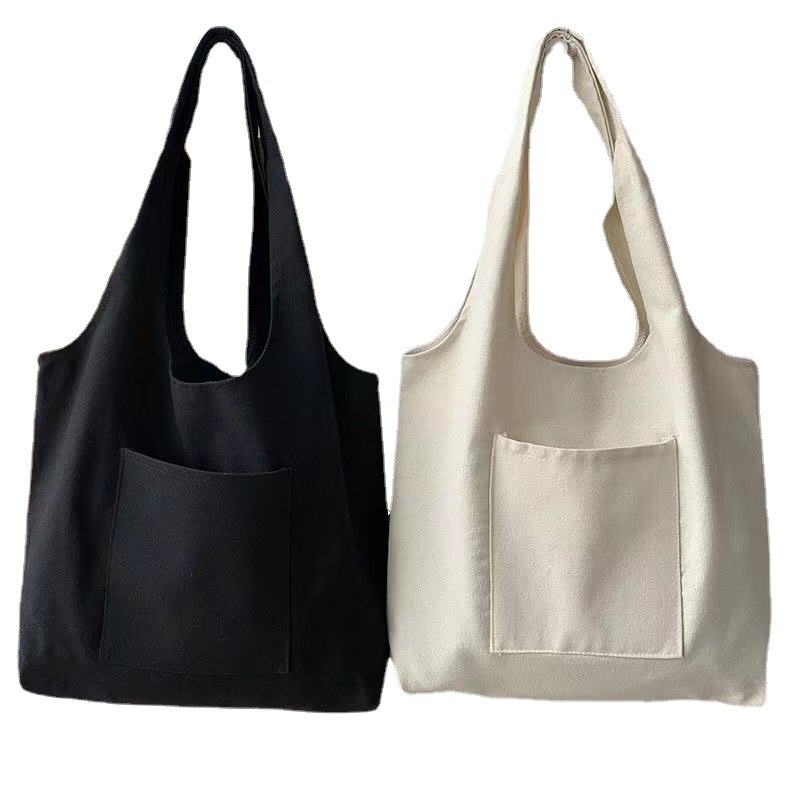 Canvas Tote Bag With Pockets