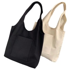 Canvas Tote Bag With Pockets