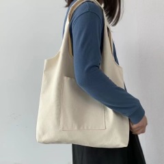 Canvas Tote Bag With Pockets