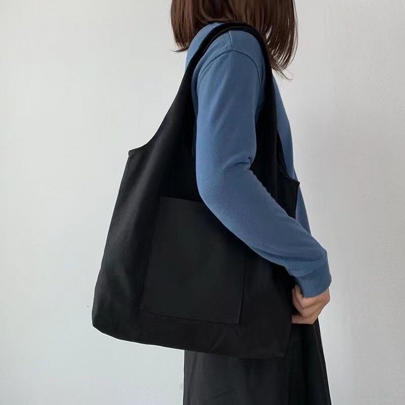 Canvas Tote Bag With Pockets