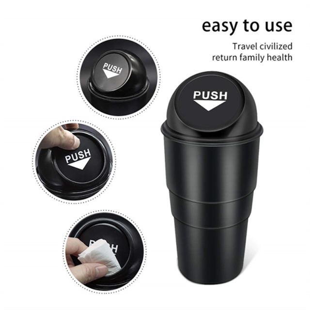 Car Garbage Can With Lid
