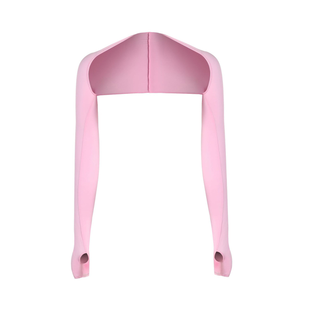 Cooling Shawl Arm Sleeves With Finger Hole