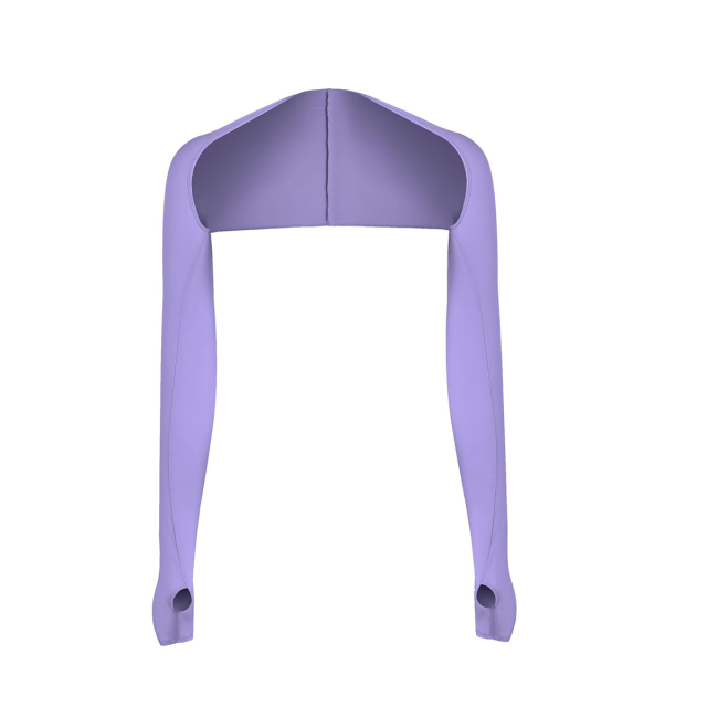 Cooling Shawl Arm Sleeves With Finger Hole