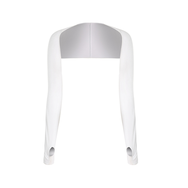 Cooling Shawl Arm Sleeves With Finger Hole
