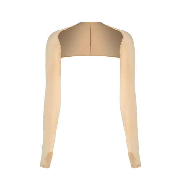 Cooling Shawl Arm Sleeves With Finger Hole