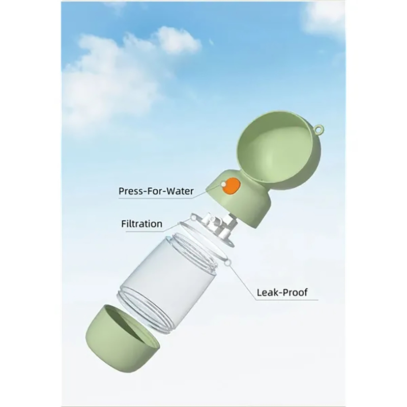 Dog Water Bottle With Food Container