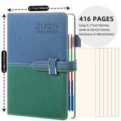 English Calendar Notebook