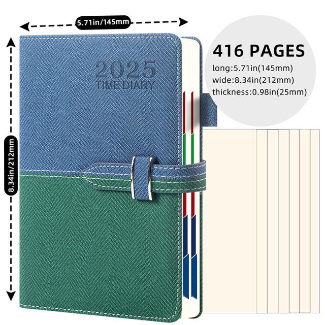 English Calendar Notebook