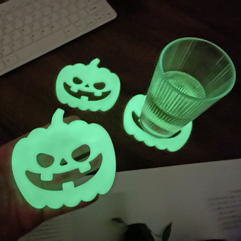 Halloween PVC Pumpkin Coasters