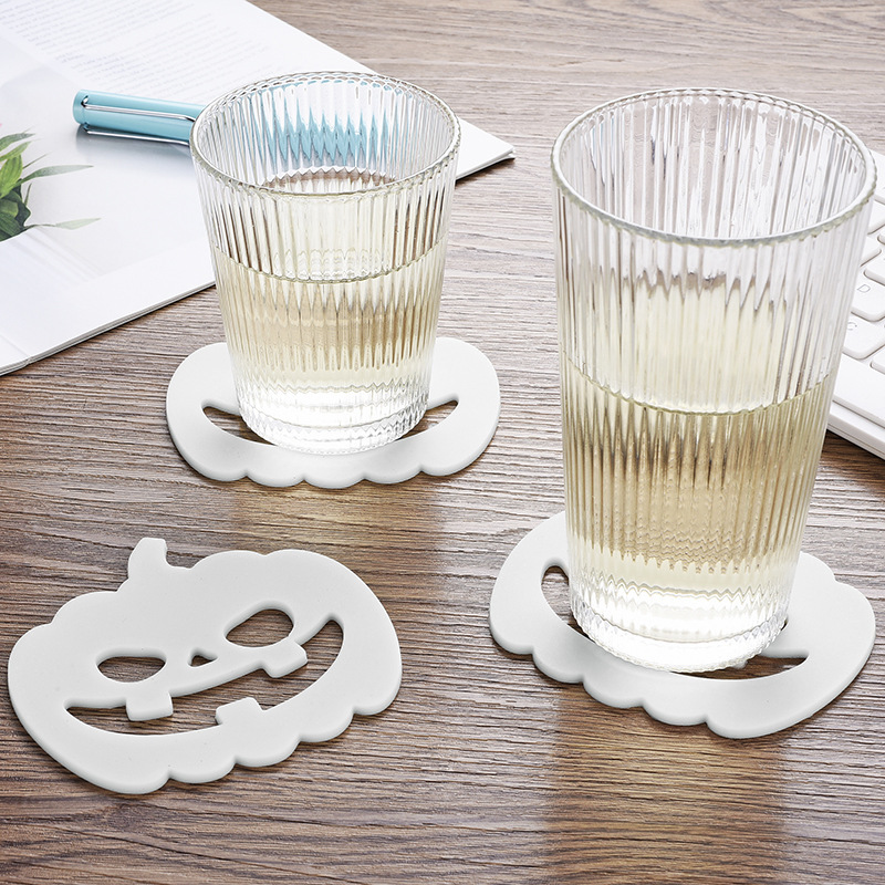 Halloween PVC Pumpkin Coasters