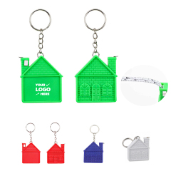 House 3 FT Tape Measure Key Chain