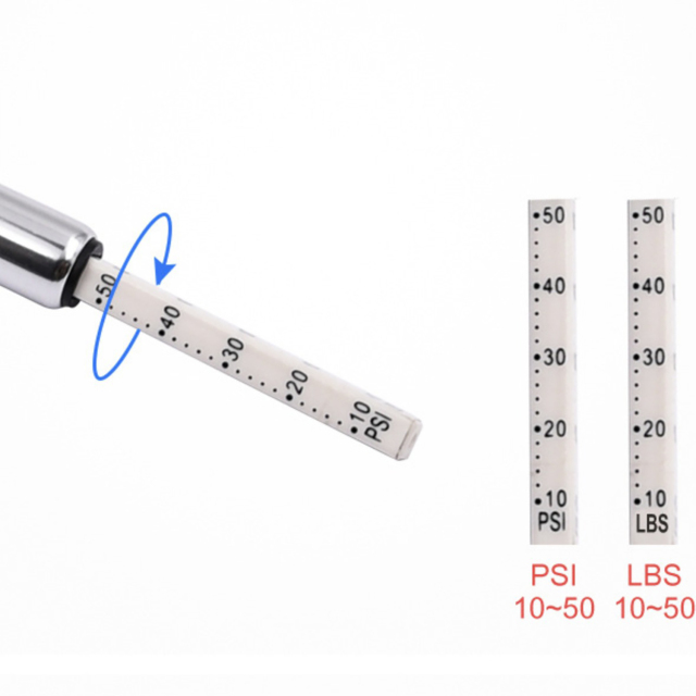 Mini Tire Gauge Key Chain