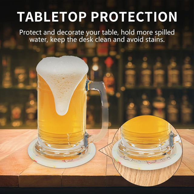 Round Silicone Coasters