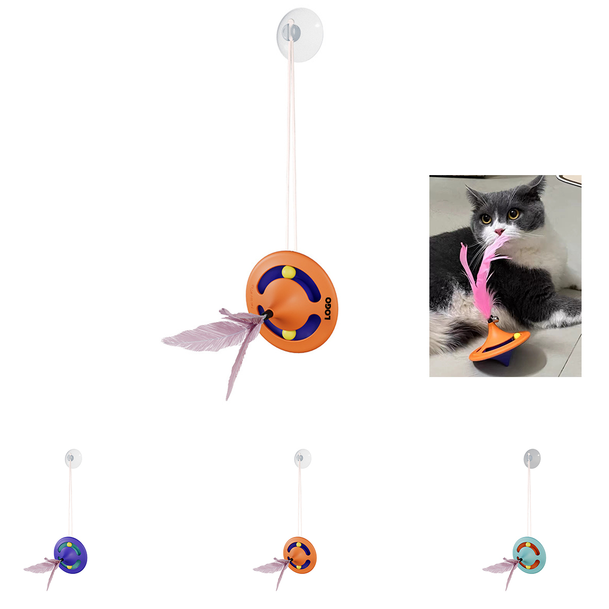 Shaped Spinning Top Cat Teaser
