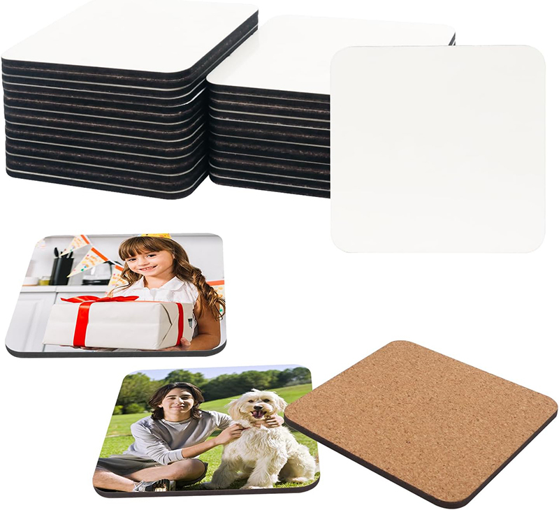 Square MDF Sublimation Coasters