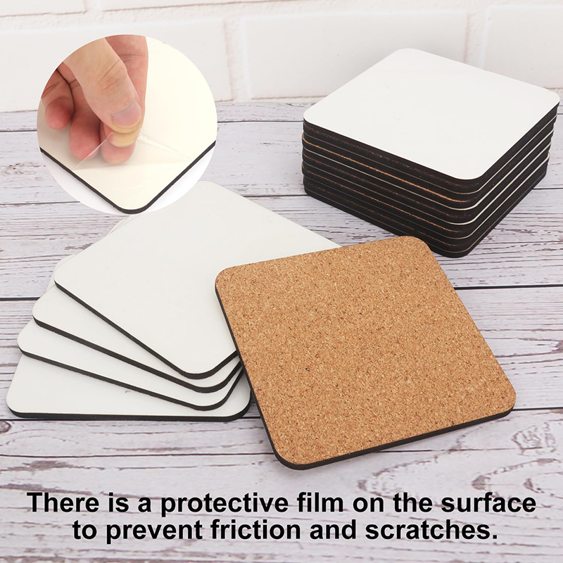 Square MDF Sublimation Coasters