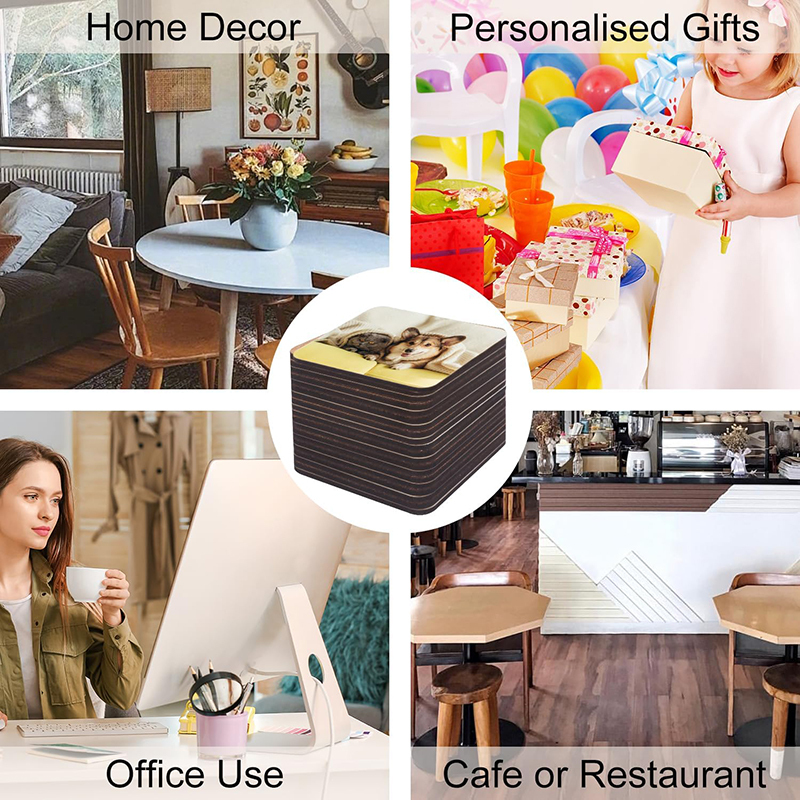 Square MDF Sublimation Coasters