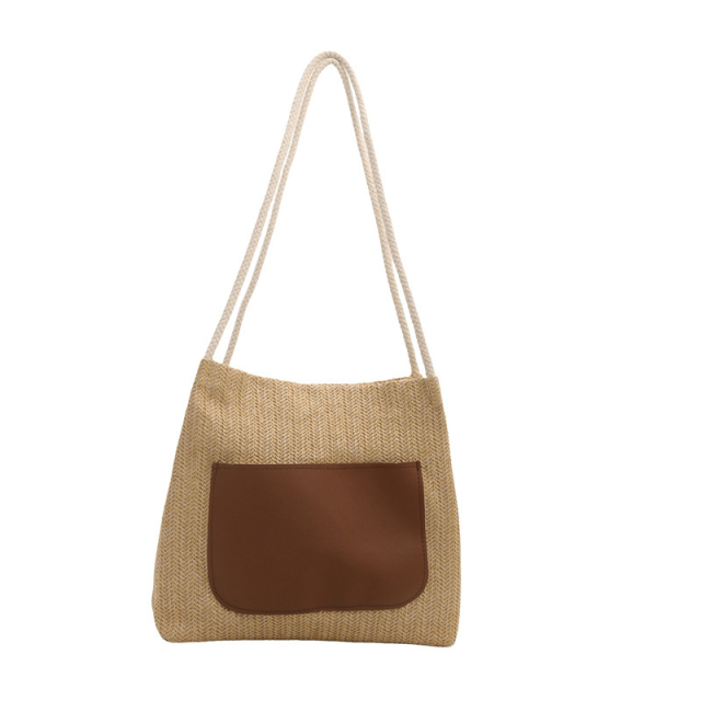Summer New Retro Woven Tote Bag