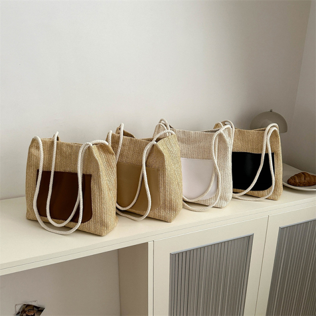 Summer New Retro Woven Tote Bag