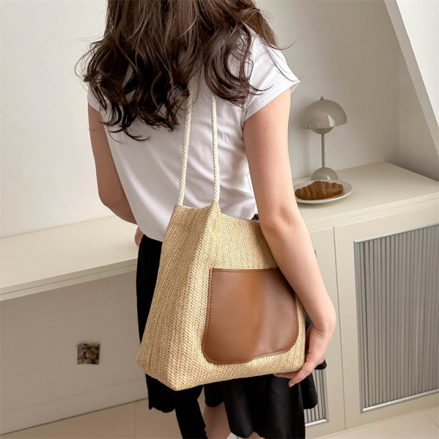 Summer New Retro Woven Tote Bag