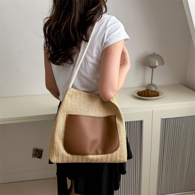 Summer New Retro Woven Tote Bag
