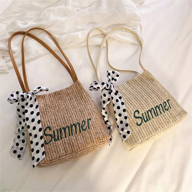 Summer Straw Tote Bags