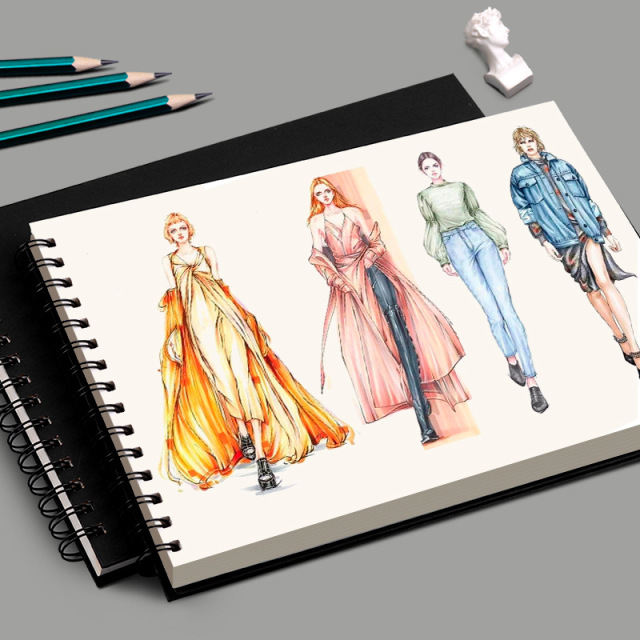 Upturned Sketch Book
