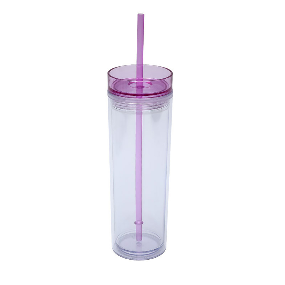 16Oz Double Wall Clear Plastic Tumblers