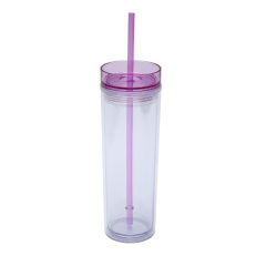 16Oz Double Wall Clear Plastic Tumblers