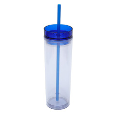 16Oz Double Wall Clear Plastic Tumblers