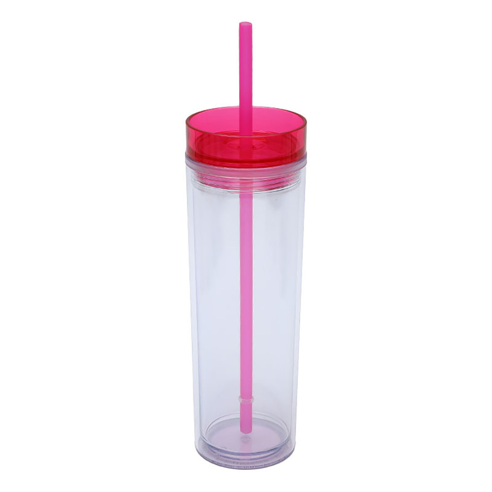 16Oz Double Wall Clear Plastic Tumblers