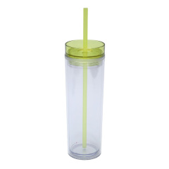 16Oz Double Wall Clear Plastic Tumblers