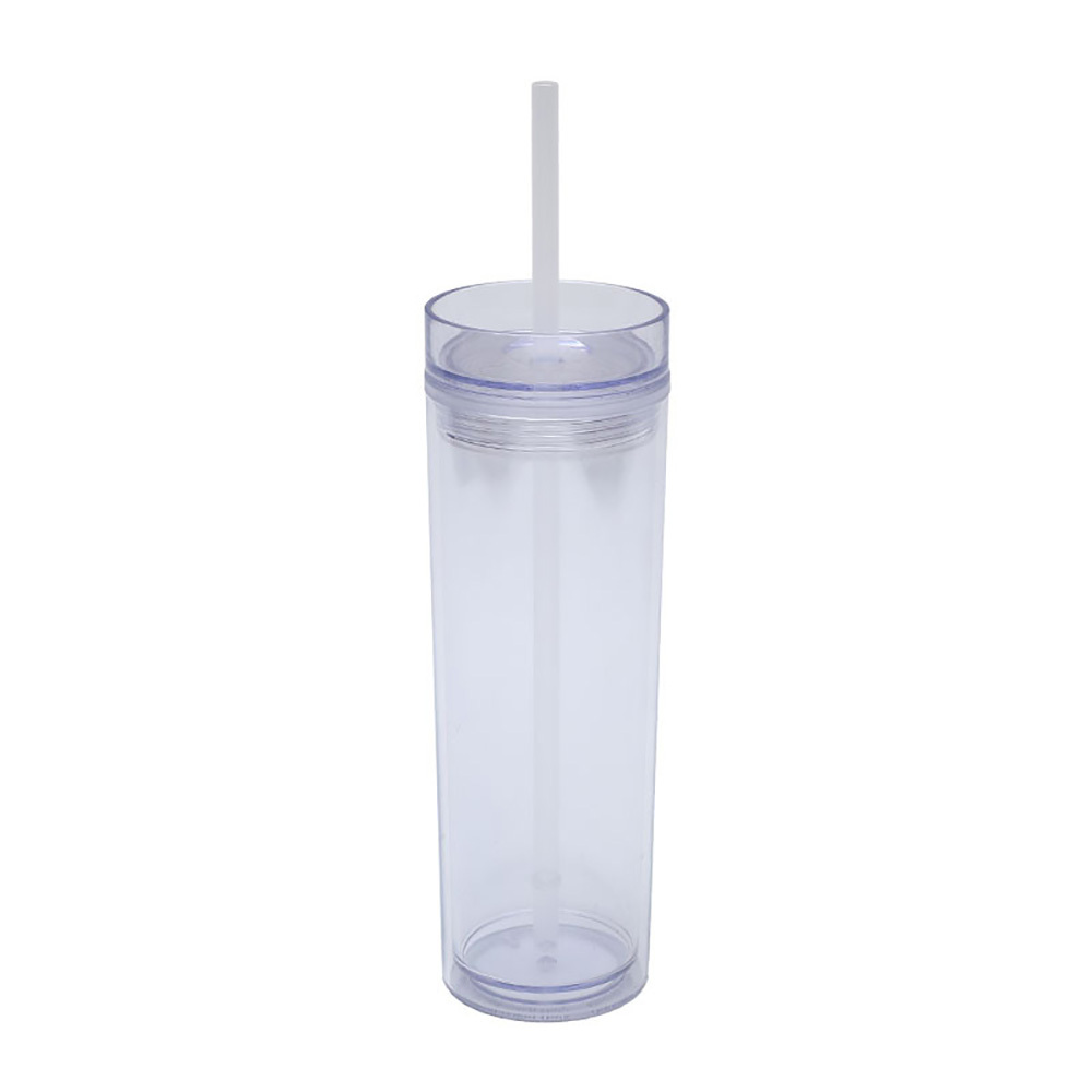 16Oz Double Wall Clear Plastic Tumblers