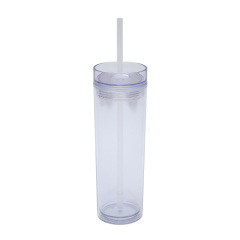 16Oz Double Wall Clear Plastic Tumblers