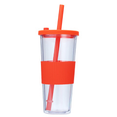 24 oz Double Wall Tumbler With Silicone Sleeve