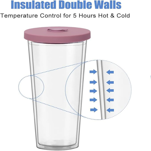 24 oz Double Wall Tumbler With Silicone Sleeve