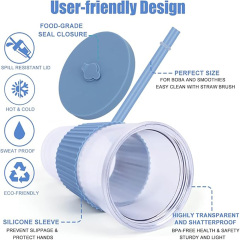 24 oz Double Wall Tumbler With Silicone Sleeve