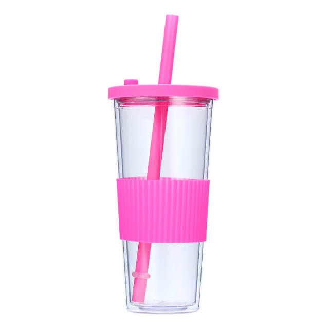 24 oz Double Wall Tumbler With Silicone Sleeve